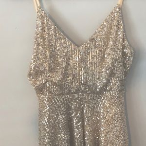 Sparkles Silver Sequin Dress